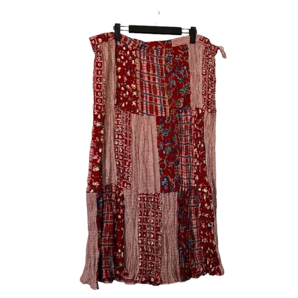 NEW Stonybrook Gauzy Boho Patchwork Maxi Skirt 3X Hippie Whimsigoth Fairy Goblin
